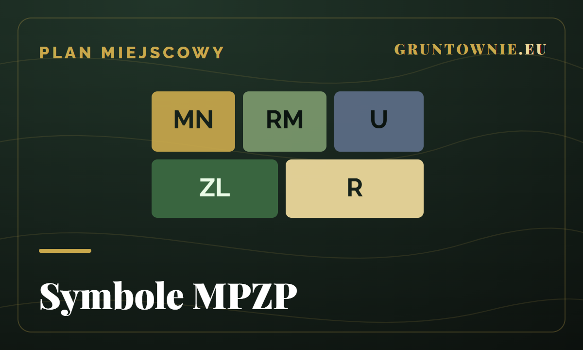 Co oznaczają symbole MPZP (MN, U, RM, ZL…)